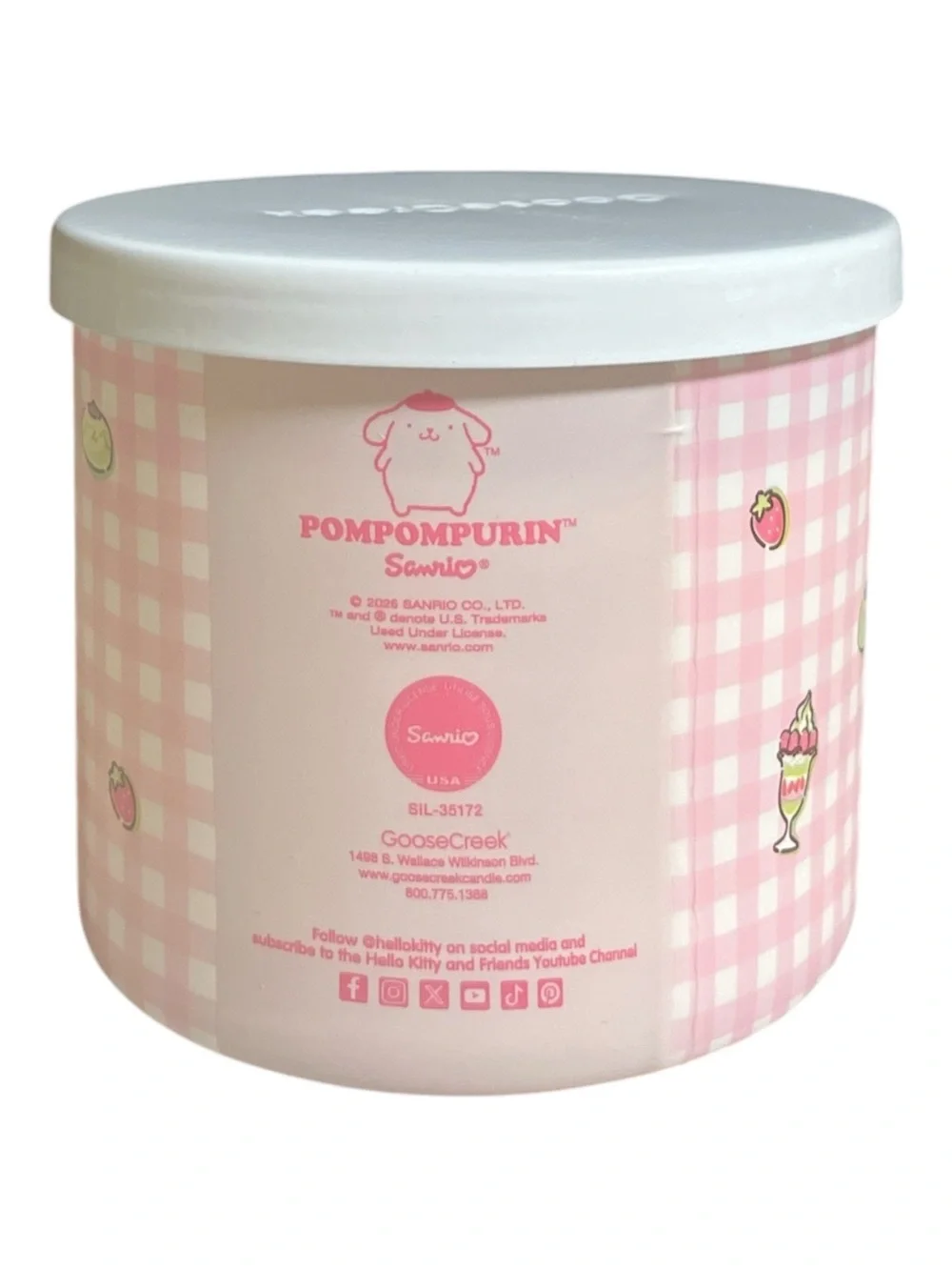 Pom Pom Purin Hello Kitty Sanrio 14.5 Oz.  3-Wick Candle